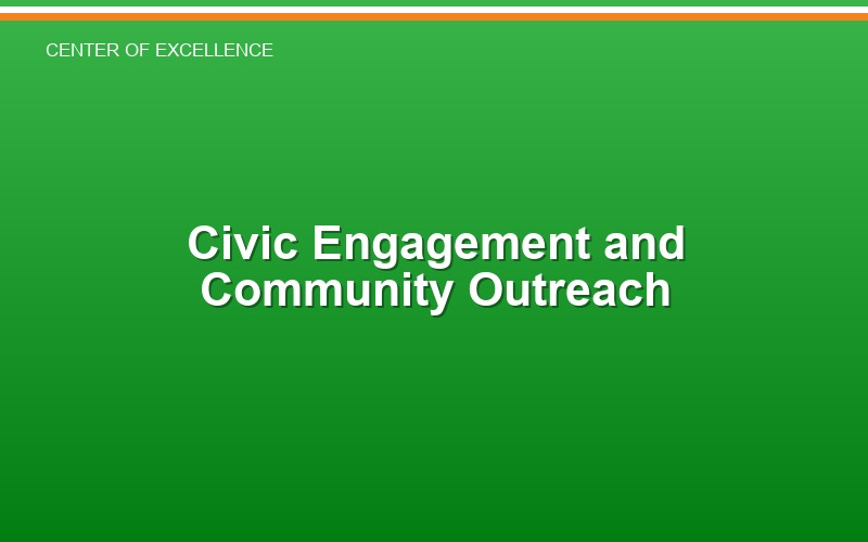 Civic Engagement and Community Outreach — Center of Excellence