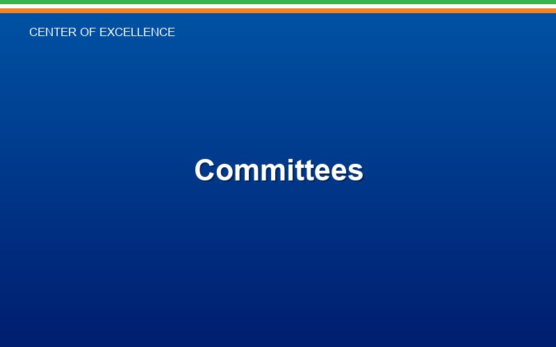 Committees — Center of Excellence